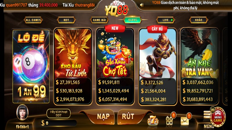 yo88 4 Giao diện thiết kế website Yo88 thao tác dễ dàng