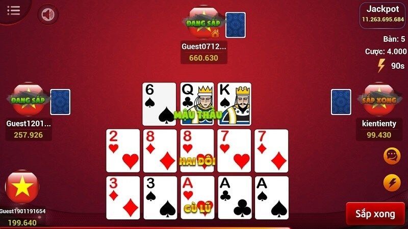 Cách chơi bài mậu binh là biết các tổ hợp bài mậu binh